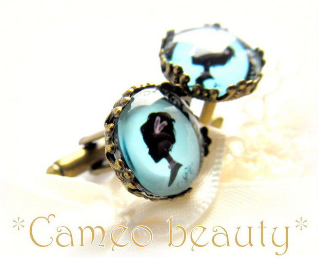 Butoni camee vintage CAMEO BEAUTY