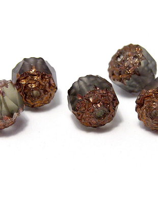 Margele Cathedral, 6 mm, gri inchis