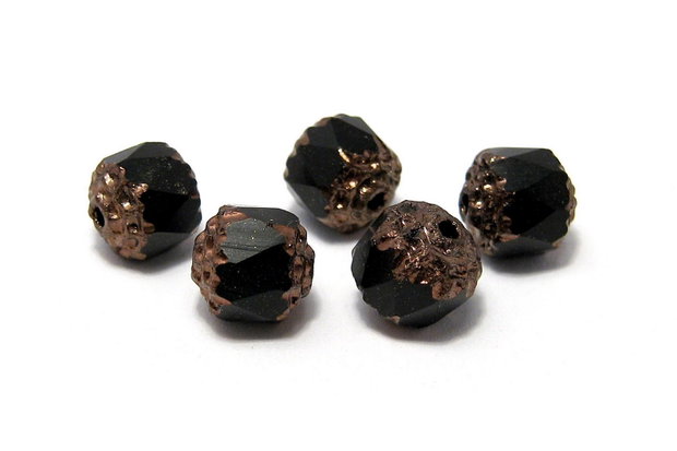 Margele Cathedral, 4 mm, negre