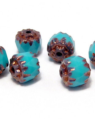 Margele Cathedral, 4 mm, turcoaz