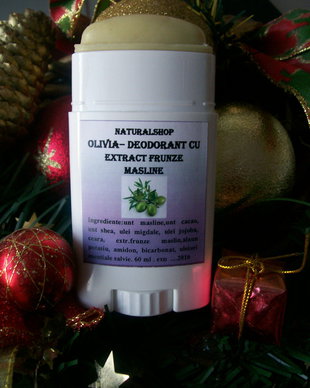OLIVIA- DEODORANT NATURAL CU EXTRACT DE FRUNZE DE MASLIN - NOU