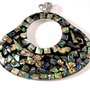 4888 - Pandantiv, scoica paua abalone, 93x75mm