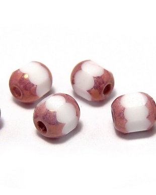 Margele din sticla tubulare, 4 mm