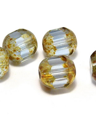 Margele din sticla tubulare, 6 mm