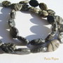 Spider web jasper oval