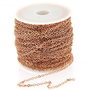 lant rose gold 2x3mm (1m) (RGLAK 043)