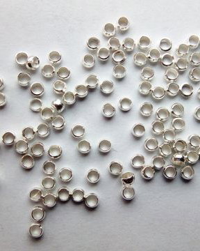 Lcrimp01 - (100 buc) crimp argintiu 2 mm