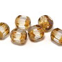 Margele din sticla tubulare, 6 mm