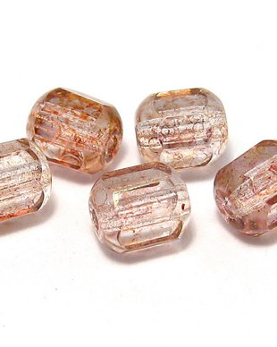 Margele din sticla tubulare, 6 mm