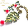 Colier bronz antichizat RED FRUITS