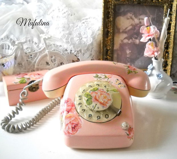 Telefon Shabby Chic - Vintage Roses