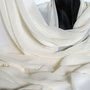 Esarfa CREM/UNT - CRÈME AU BEURRE din Colectia “SARABANDA CULORILOR RAFINATE”