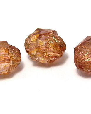 Margele din sticla, turbina, 10x8 mm