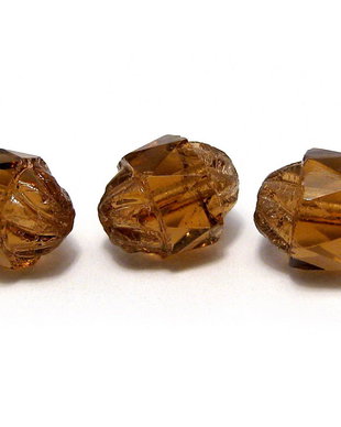 Margele din sticla, turbina, 10x8 mm