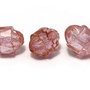 Margele din sticla, turbina, 10x8 mm, antique rose