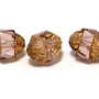 Margele din sticla, turbina, 10x8 mm, antique rose