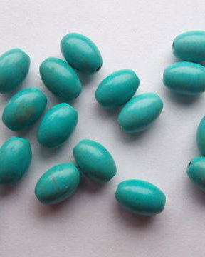 LPP830 - margele turcoaz 8x6 mm