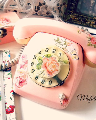 Telefon Shabby Chic - Vintage Roses