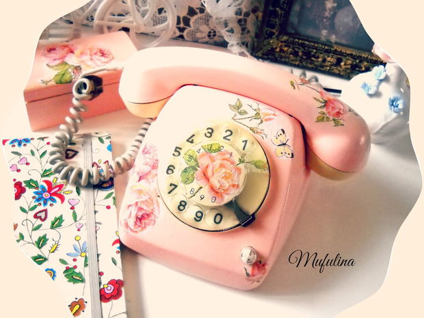 Telefon Shabby Chic - Vintage Roses