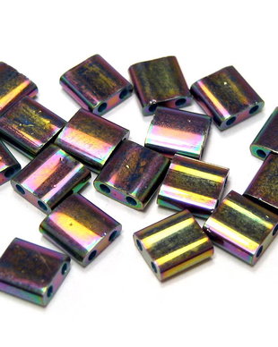 Margele tila, 5 mm, metalic iris bronz