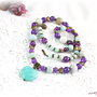 Colier Inima albastra