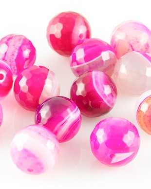 AG016 Agate dungate fatetate, 12mm