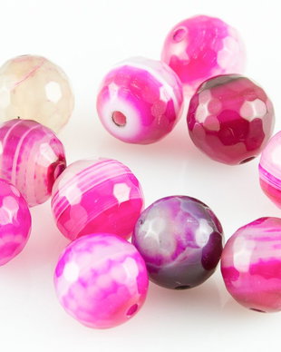AG022 Agate dungate fatetate, 10mm