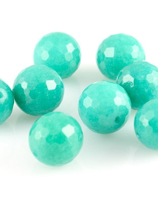 JA926 Jad sfere fatetate verde smarald 12mm