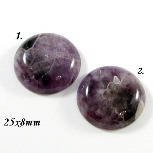 4920 - (1buc) Cabochon, ametist, 25mm