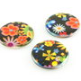 H233 Margele Millefiori banut 25x4mm