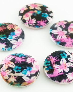 PS306 Margele Millefiori banut 25x4mm mov