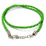Snur din imitatie de piele, 42 cm, verde