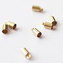 6 buc capat snur - terminatie - alama 10 x 5 mm