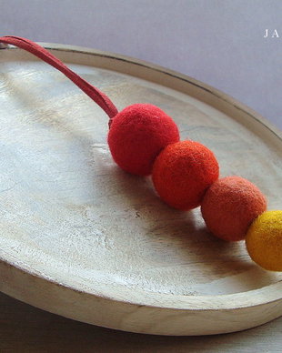 Colier "Orange Drops"