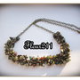 COLIER - AGATE INDIENE SI BRONZ