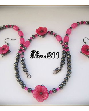 SET - HEMATIT, JAD SI AGATE ROZ