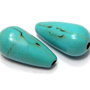 Howlite natural, 7x13 mm, turcoaz