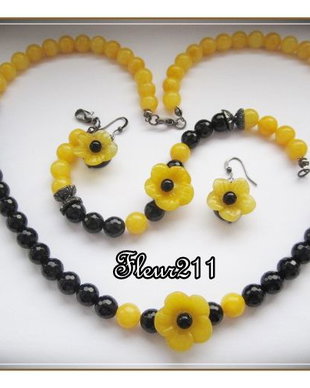 SET - ONIX NEGRU SI JAD GALBEN