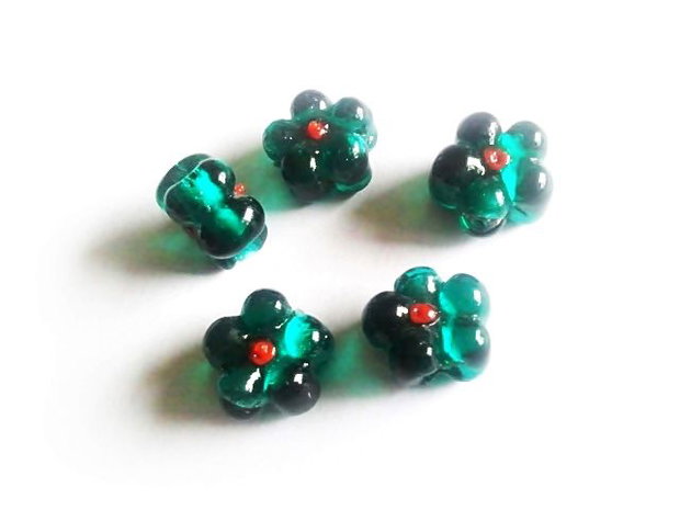 Floare sticla murano 16x8mm (ELGE 09)