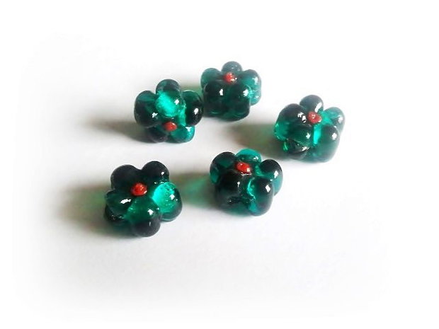 Floare sticla murano 16x8mm (ELGE 09)