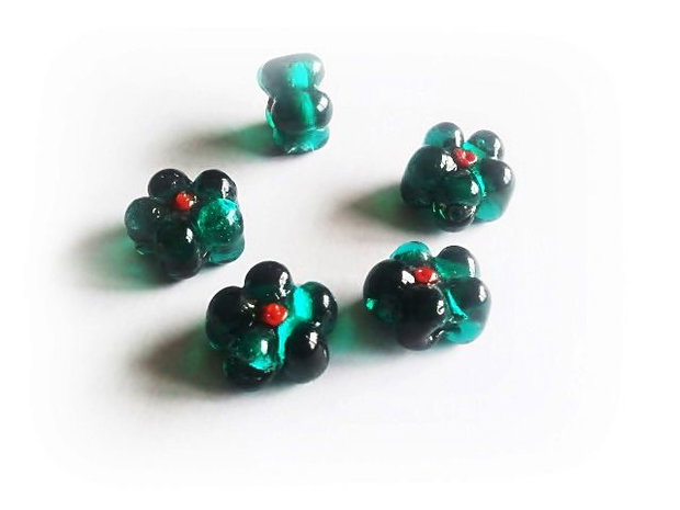 Floare sticla murano 16x8mm (ELGE 09)