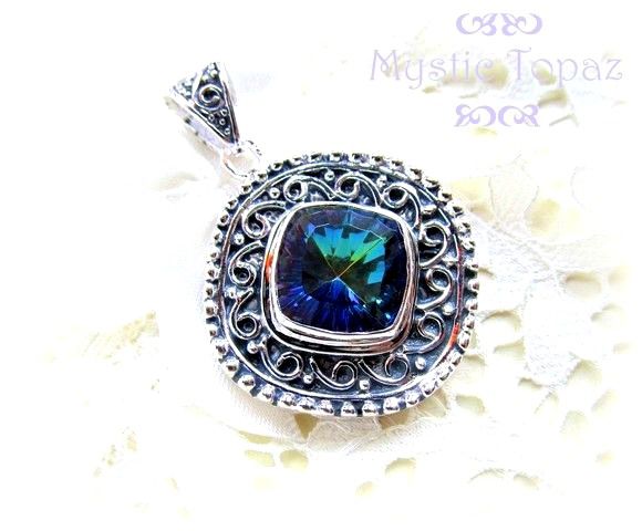 Pandantiv MYSTIC TOPAZ placat cu argint 925