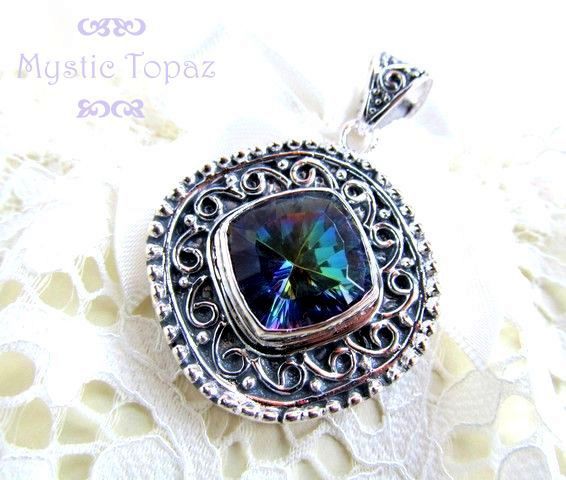 Pandantiv MYSTIC TOPAZ placat cu argint 925