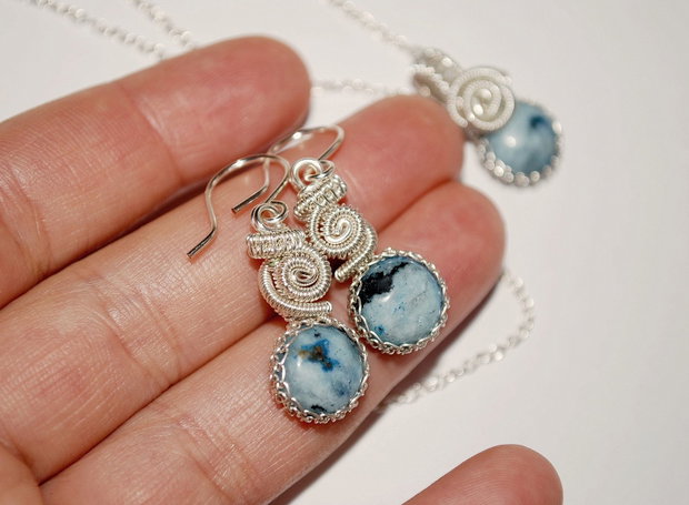 Set " Sky Pearl "