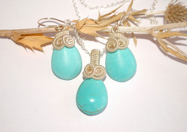 Set " Turquoise Sky "