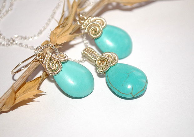 Set " Turquoise Sky "