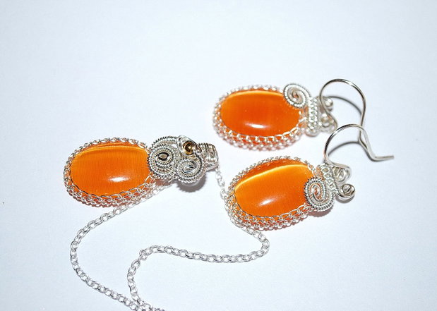 Set " Flooting Orange "