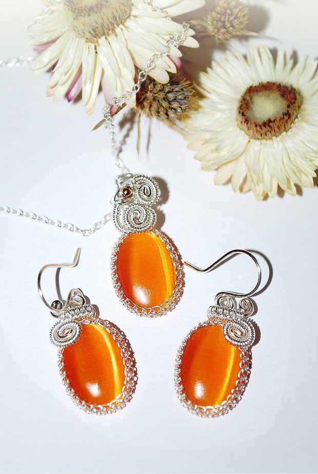 Set " Flooting Orange "