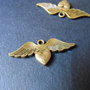 PANDANTIV BRONZ - ARIPI - 35 X 14 MM
