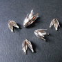 CAPACELE ARGINTII - LALELE - 13,5 X 10 MM